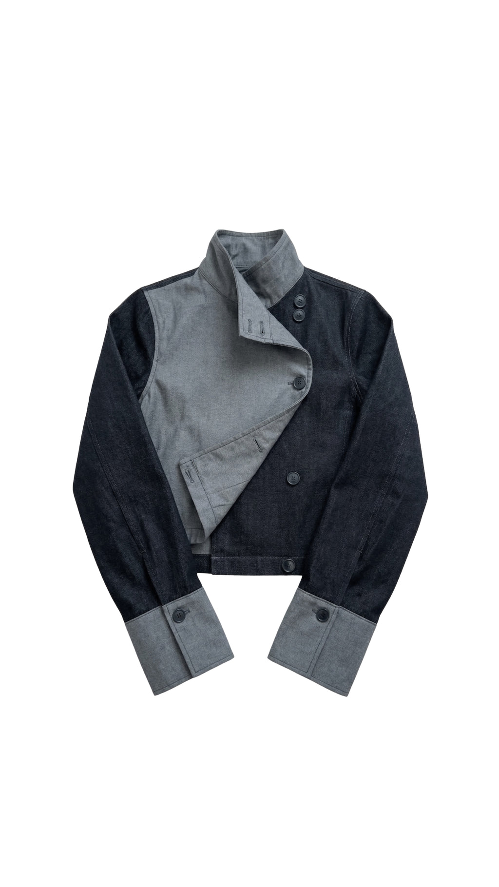 Chamarra Crop 01 - Denim