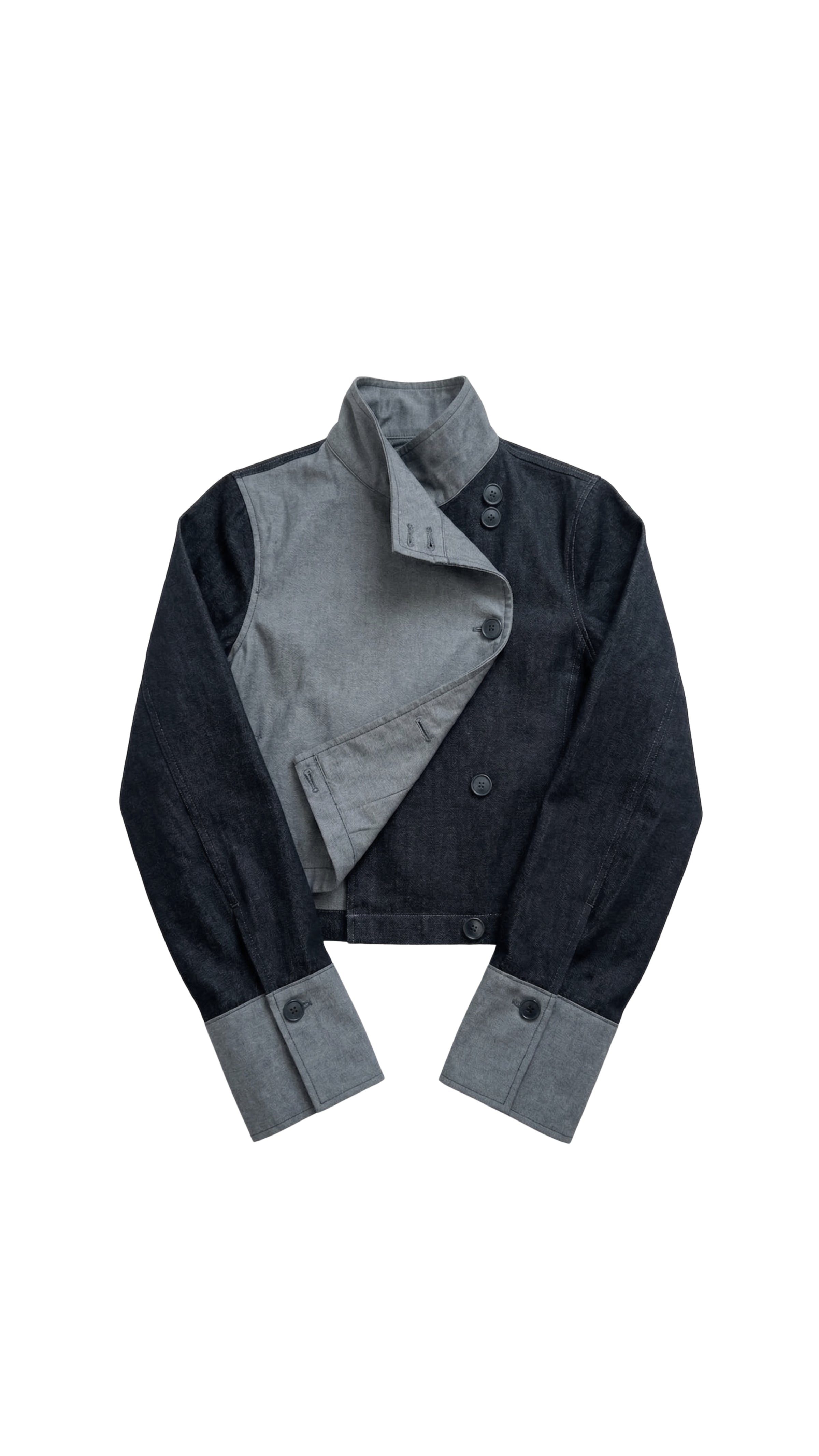 Chamarra Crop 01 - Denim